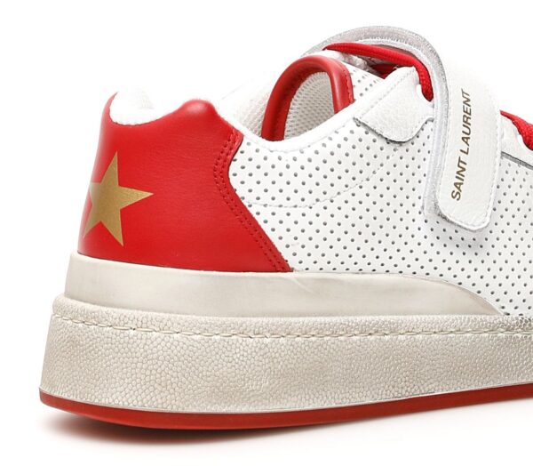 Giày Saint Laurent SL24 Velcro Sneakers 557624-04L20-9490 - Ảnh 5