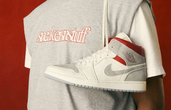 Giày Nike Sneakersnstuff x Air Jordan 1 Mid 'Past Present Future' CT3443-100 - Ảnh 6