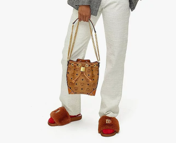 Túi MCM Soft Berlin Drawstring Bag Visetos Cognac MWDAABF03CO001 - Ảnh 6