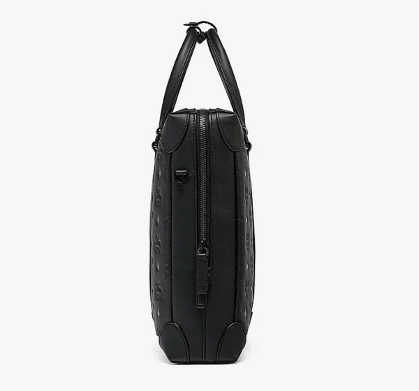 Túi MCM Soft Berlin Tote in Monogram Leather MMTCSBF01BK001 - Ảnh 4