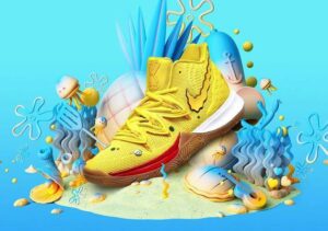 Alternative view of Giày Nike SpongeBob SquarePants x Kyrie 5 'SpongeBob' CJ9651-700