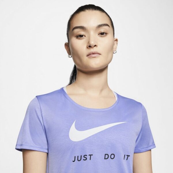 Áo Nike Womens Short Sleeve Running Top Light Thistle CJ1971-569 - Ảnh 2