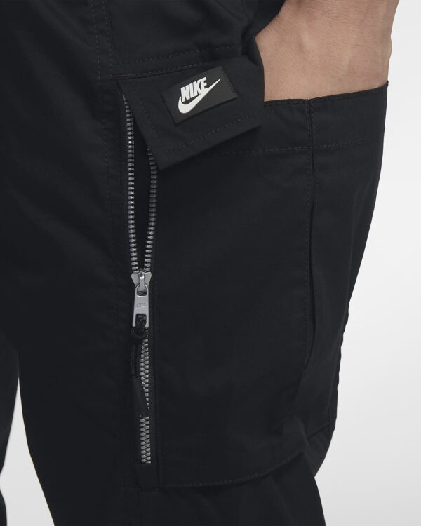 Quần Nike Sports Pants Drawstring Waist Zipper Decor Running Pants BV3128-010 - Ảnh 5