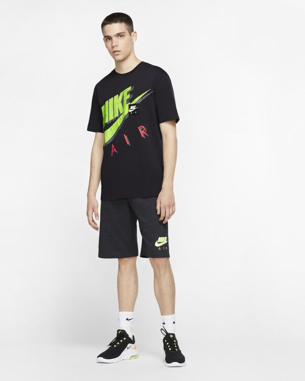 Áo Nike Air Graphic Black Green Red Tshirt CQ7317-060 - Ảnh 2