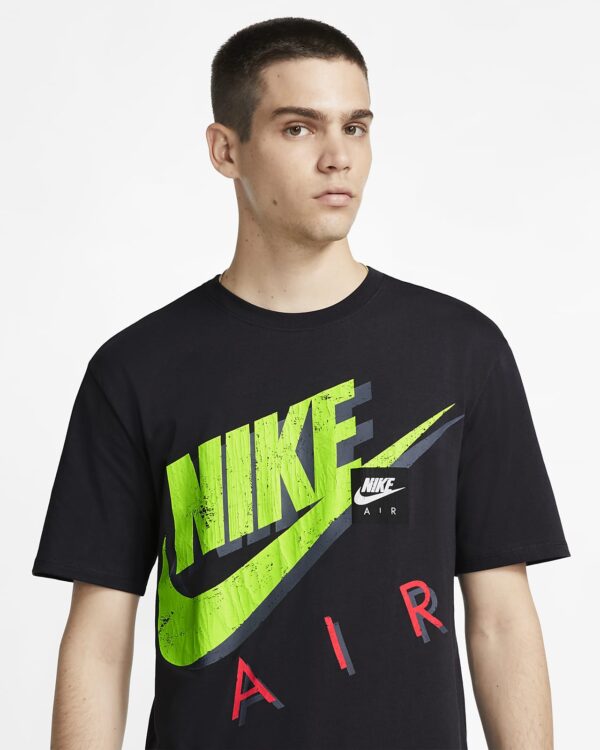 Áo Nike Air Graphic Black Green Red Tshirt CQ7317-060 - Ảnh 3