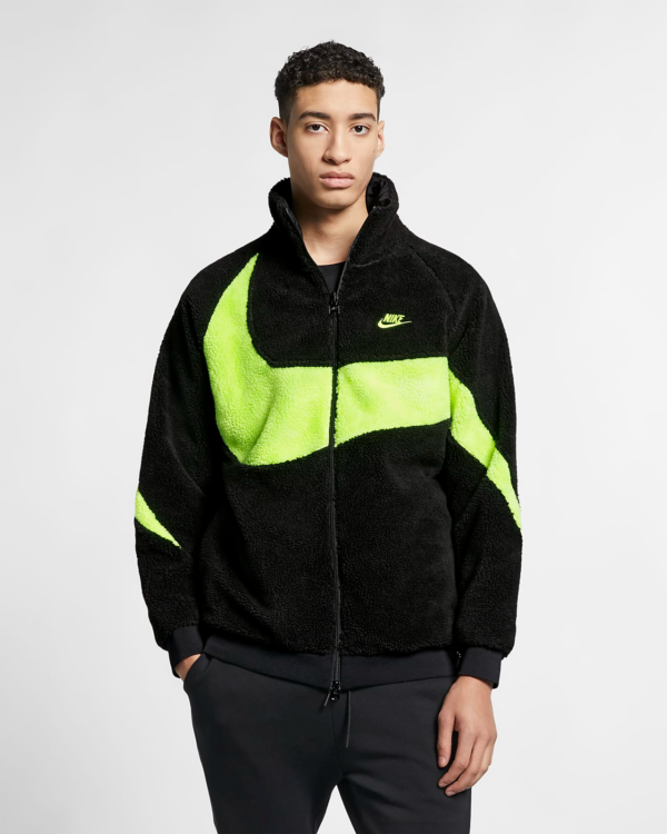 Áo Nike Reversible Big Swoosh Boa Jacket  BQ6546 017 - Ảnh 4