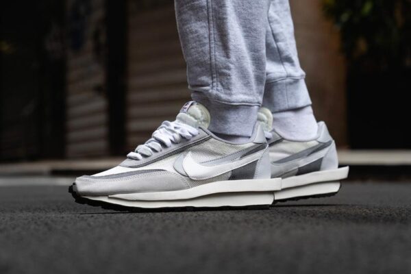 Giày Nike Sacai x LDWaffle 'White Nylon' BV0073-101 - Ảnh 6