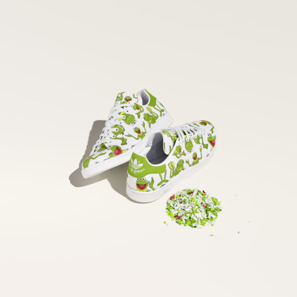 Giày Adidas The Muppets x Stan Smith 'Kermit The Frog Allover Print' FZ2707 - Ảnh 2