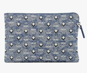 Alternative view of Túi MCM Vintage Jacquard Monogram 'Blue' MXZBATQ01LU001