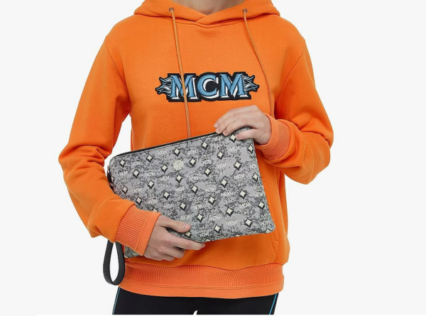 Túi MCM Vintage Jacquard Monogram 'Grey' MXZBATQ01EG001 - Ảnh 4