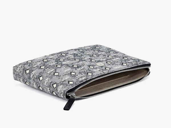 Túi MCM Vintage Jacquard Monogram 'Grey' MXZBATQ01EG001 - Ảnh 2
