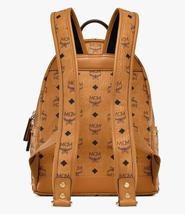 Balo MCM Stark Backpack Studded Visetos Cognac MMKAAVE01CO001 - Ảnh 3