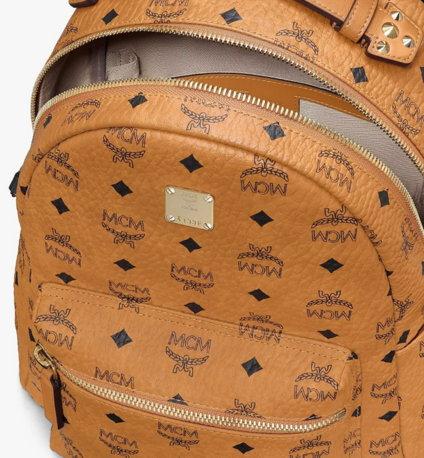 Balo MCM Stark Backpack Visetos Cognac MMKASVE26CO001 - Ảnh 2