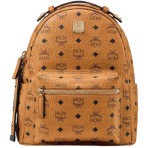 Balo MCM Stark Backpack Visetos Cognac MMKASVE26CO001