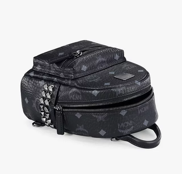 Túi MCM Stark Bebe Boo Side Studs Backpack in Visetos MMKAAVE13BK001 - Ảnh 3