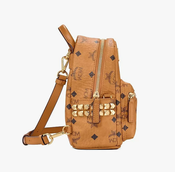 Túi MCM Stark Bebe Boo Side Studs Backpack in Visetos MMKAAVE13CO001 - Ảnh 4
