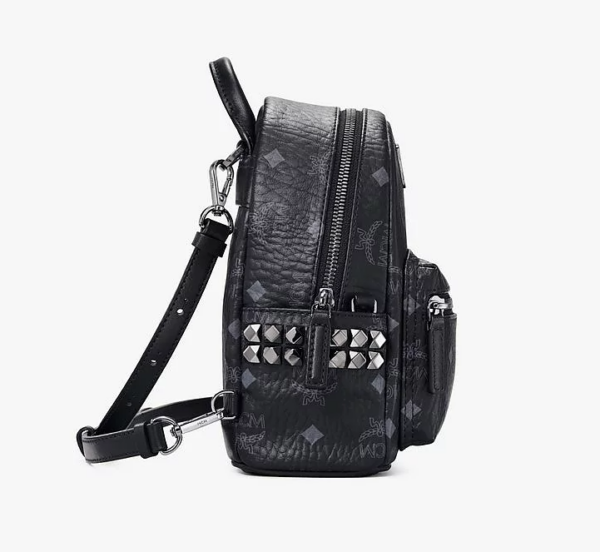 Túi MCM Stark Bebe Boo Side Studs Backpack in Visetos MMKAAVE13BK001 - Ảnh 4