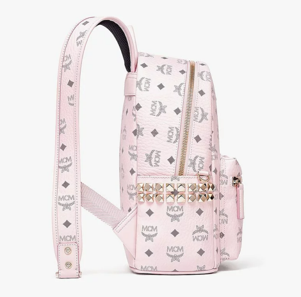 Balo MCM Stark Backpack Visetos Pink MMKAAVE15QH001 - Ảnh 5