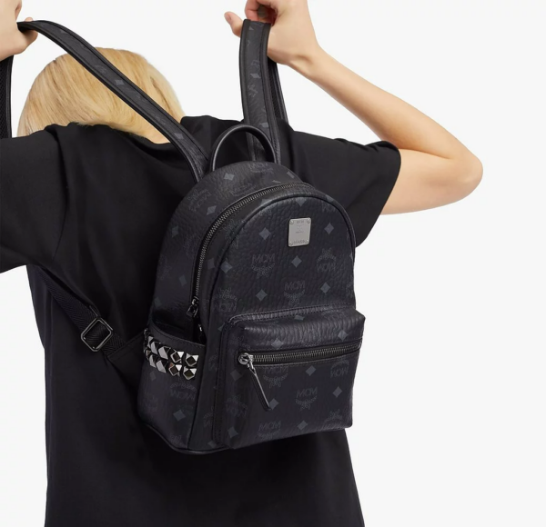 Túi MCM Stark Side Studs Backpack in Visetos MMKAAVE10BK001 - Ảnh 6