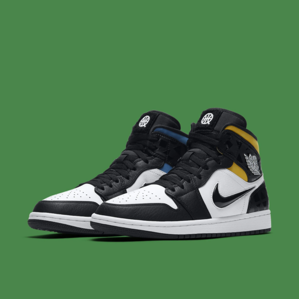 Giày Nike Air Jordan 1 Mid 'Quai 54' CJ9219-001 - Ảnh 4