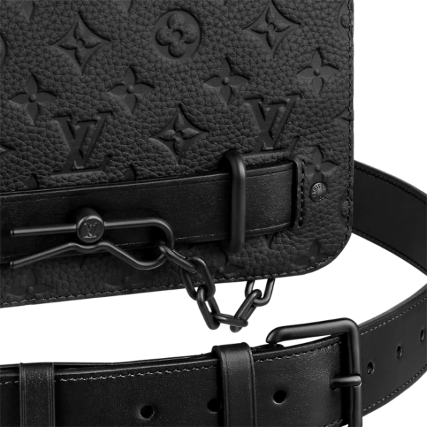 Túi Louis Vuitton Steamer Messenger 'Black' M57307 - Ảnh 6