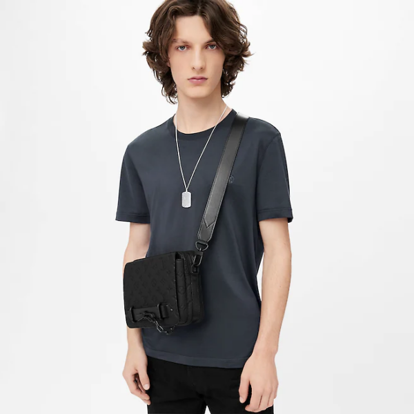 Túi Louis Vuitton Steamer Messenger 'Black' M57307 - Ảnh 4