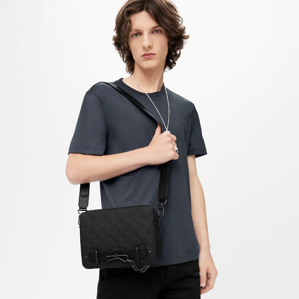 Túi Louis Vuitton Steamer Messenger 'Black' M57307 - Ảnh 5