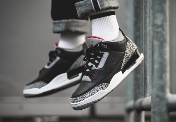 Giày Nike Air Jordan 3 Retro OG BG 'Black Cement' 854261-001 - Ảnh 6