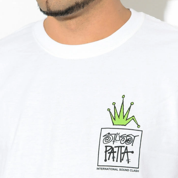 Áo Stussy Champion Sound Tee 'White' - Ảnh 2