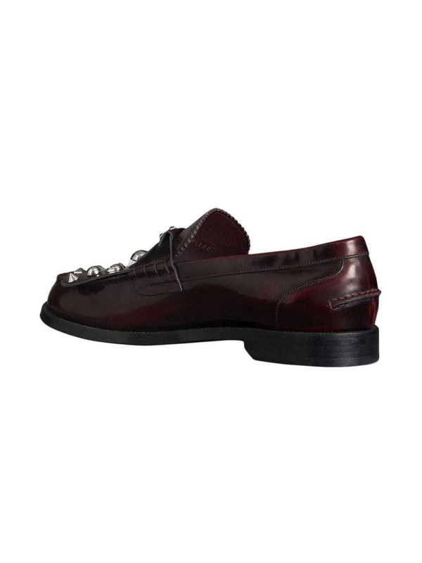 Giày BURBERRY Stud Detail Kiltie Fringe Leather Loafers 4076166 - Ảnh 4