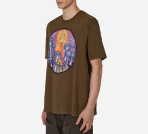 Ao Stussy x Dries Van Noten Airbrush Shrooms Tee 'Khaki'