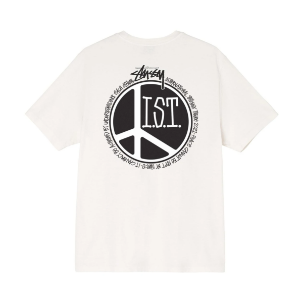Áo Stussy Peace Dot Pigment Dyed Tee 'White' - Ảnh 2