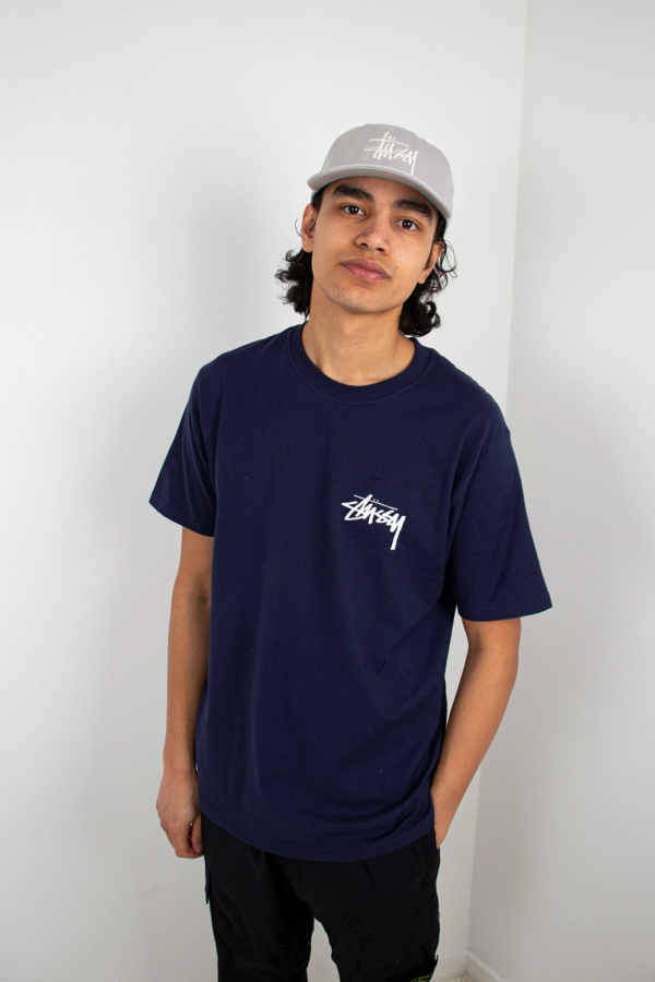 Áo Stussy Peace Sign Tee Navy - Ảnh 3