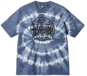 Áo Stussy x Dries Van Noten Tie Dye Tee 'Blue'