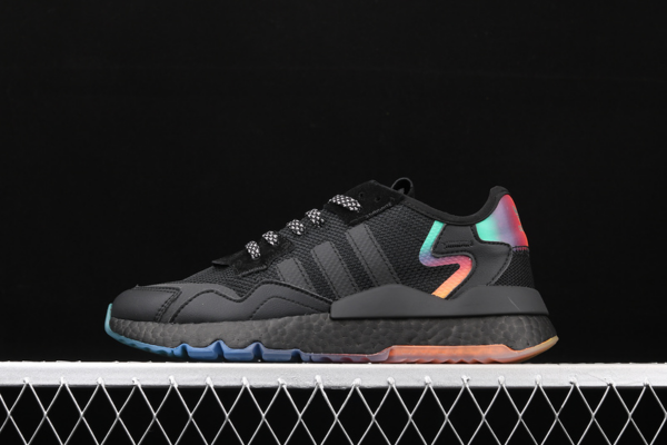 Giày Adidas Nite Jogger J 'Black Rainbow' FV4545 - Ảnh 4