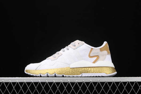 Giày Adidas Wmns Nite Jogger 'White Gold Metallic' FV4138 - Ảnh 5