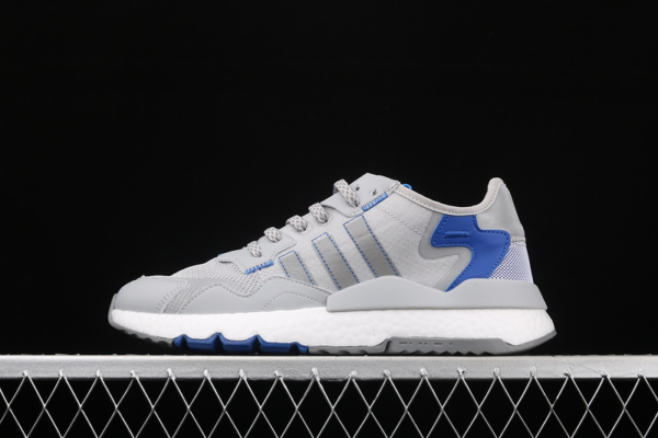 Giày Adidas Nite Jogger Grey Two Collegiate Royale FW2056 - Ảnh 5