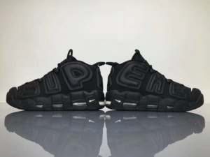 Alternative view of Giày Nike Supreme x Air More Uptempo 'Black' 902290-001
