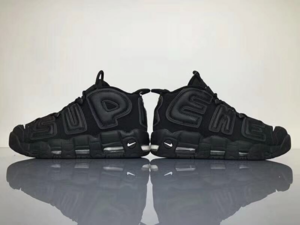 Giày Nike Supreme x Air More Uptempo 'Black' 902290-001 - Ảnh 2