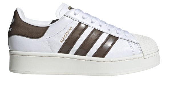 Giày Adidas Superstar 'Bold White Brown' FV3356