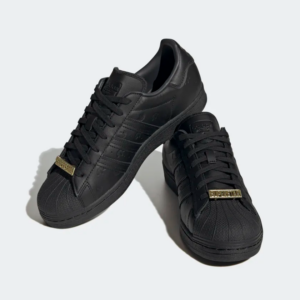 Giay Adidas Superstar 'Allover Debossed Trefoils Black' GY0026