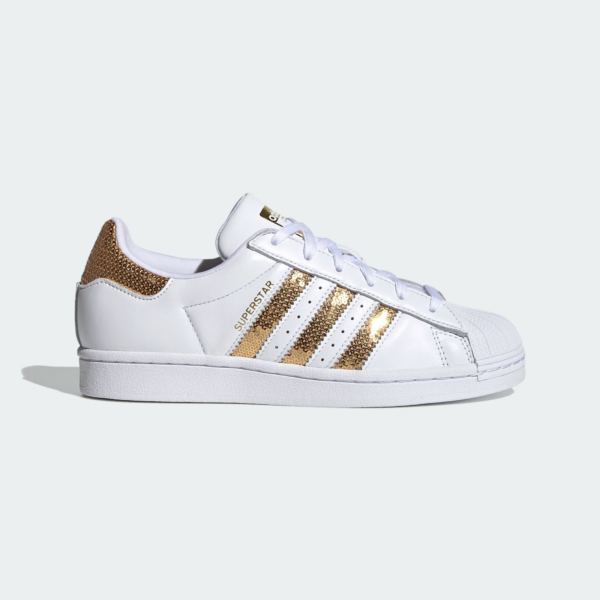 Giày Adidas Wmns Superstar 'White Gold Sequins' G55658 - Ảnh 3