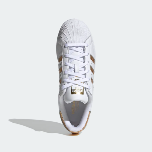Giày Adidas Wmns Superstar 'White Gold Sequins' G55658 - Ảnh 6