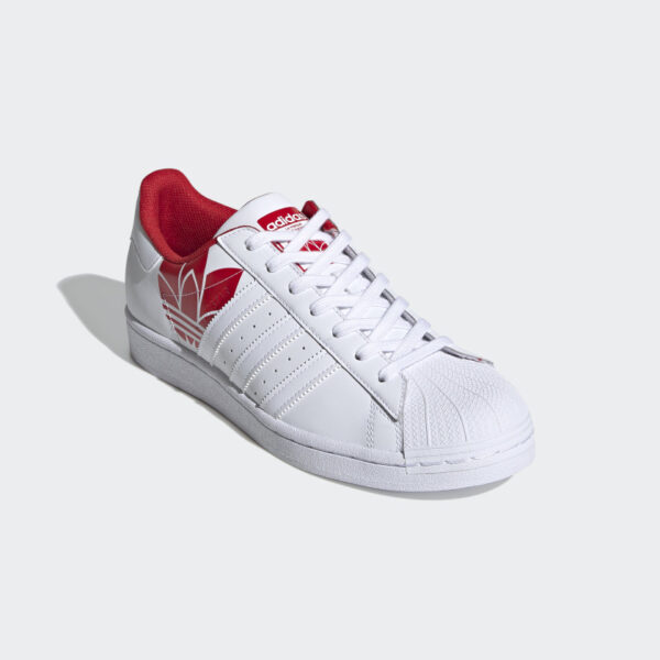 Giày Adidas Superstar 'Trefoil Print Scarlet' FY2828 - Ảnh 2
