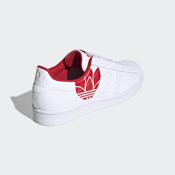 Giày Adidas Superstar 'Trefoil Print Scarlet' FY2828 - Ảnh 3