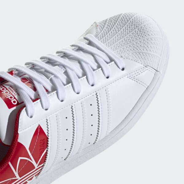 Giày Adidas Superstar 'Trefoil Print Scarlet' FY2828 - Ảnh 4