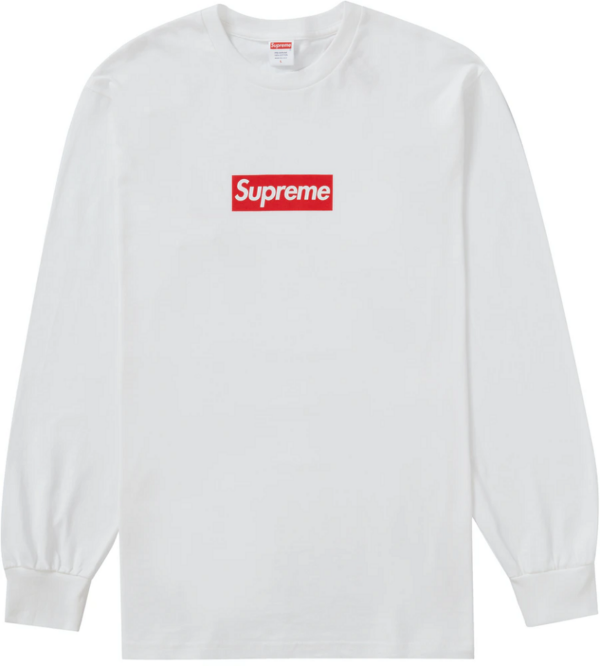 Áo Supreme Box Logo LS Tee 'White' SUP-BOLLTWH