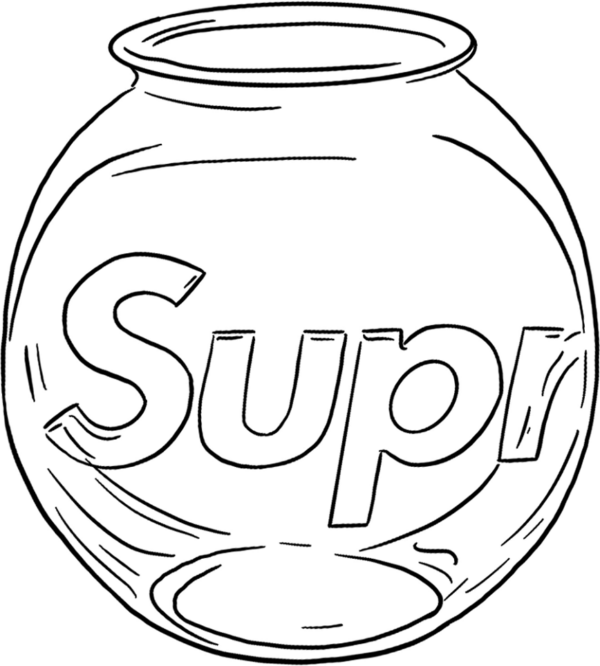 Supreme Fish Bowl Clear SUP-FIBCLR