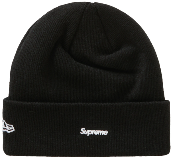 Mũ Supreme New Era S Logo Beanie FW20 Black SUP-NEESLBK - Ảnh 4