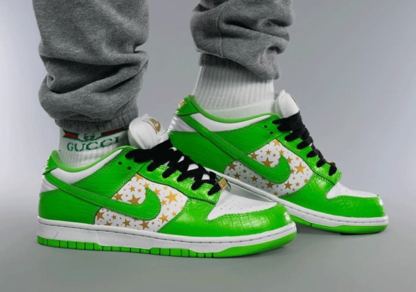 Giày Nike Supreme x Dunk Low OG SB QS 'Mean Green' DH3228-101 - Ảnh 6